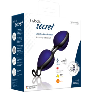 Вагінальні кульки - Joyballs Secret, blue / black  18+ - Інтернет-магазин спільних покупок ToGether