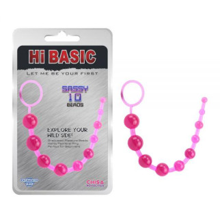 Анальні намисто на зв'язці рожеві Sassy Anal Beads 18+ - Інтернет-магазин спільних покупок ToGether