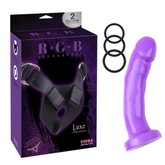 Фіолетовий страпон Harness and Probe 18+ - Інтернет-магазин спільних покупок ToGether