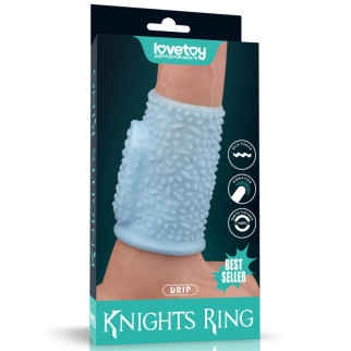 Насадка на пеніс Vibrating Drip Knights Ring Blue 18+ - Інтернет-магазин спільних покупок ToGether