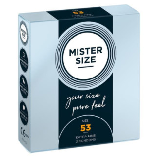 Презервативи - Mister Size 53mm pack of 3 18+ - Інтернет-магазин спільних покупок ToGether