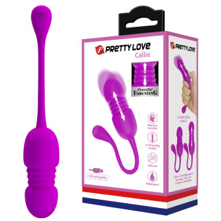 Віброяйце - Pretty Love Callie Thrusting Vibrating Egg Purple  18+ - Інтернет-магазин спільних покупок ToGether