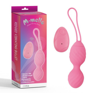 Ребриста вібраційна куля рожева M-Mello Ridged Vibrating Bullet 18+ - Інтернет-магазин спільних покупок ToGether