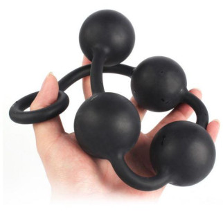 Гігантські анальні кульки Silicone Anal Pull Ball Plug Large 18+ - Інтернет-магазин спільних покупок ToGether