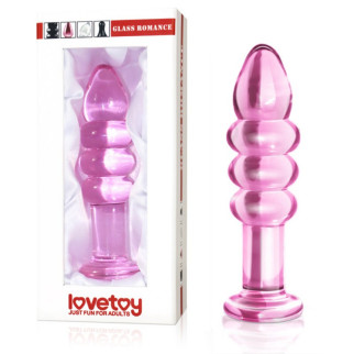 Анальний скляний фалоімітатор рожевий Glass Romance 18+ - Інтернет-магазин спільних покупок ToGether