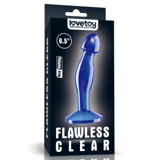 Анальна пробка синя Flawless Clear Prostate Plug 6.5 18+ - Інтернет-магазин спільних покупок ToGether