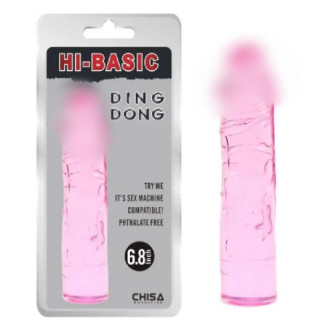 Рожевий гелевий фаллоімітатор Ding Dong 6.8 18+ - Інтернет-магазин спільних покупок ToGether