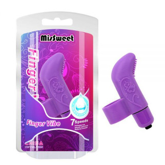 Фіолетовий вібростимулятор на палець MisSweet Finger Vibe 18+ - Інтернет-магазин спільних покупок ToGether