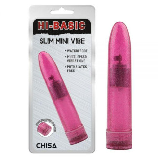 Рожевий пластиковий вібратор Slim Mini Vibe 18+ - Інтернет-магазин спільних покупок ToGether