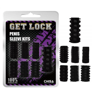 Чорний набір насадок для додаткової стимуляції Penis Sleeve Kits 18+ - Інтернет-магазин спільних покупок ToGether