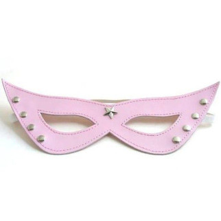 Рожева маскарадна маска з металевими кнопками 18+ - Інтернет-магазин спільних покупок ToGether