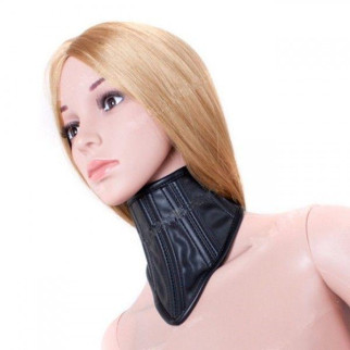 Шляхетний шкіряний чорний бондаж на шию Noble Collar 18+ - Інтернет-магазин спільних покупок ToGether