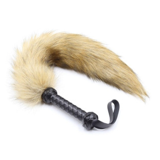 Коричневий хутряний хвіст лисиці з ручкою Fox Tail Whips 18+ - Інтернет-магазин спільних покупок ToGether