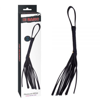 Плетка чорна з ручкою Pleasure Whip 18+ - Інтернет-магазин спільних покупок ToGether