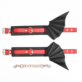 Demon wings PU leather handcuffs 18+ - Інтернет-магазин спільних покупок ToGether