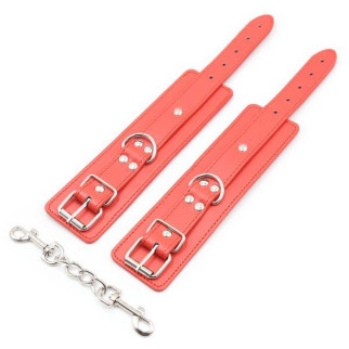 Red red multi-studded tied handcuffs 18+ - Інтернет-магазин спільних покупок ToGether