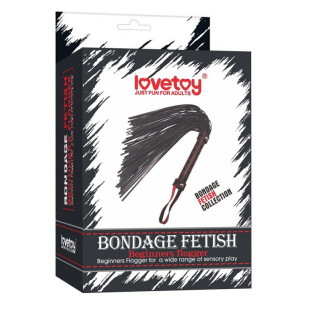 Плеть з ручкою чорно-червона Bondage Fetish Beginners Flogger 18+ - Інтернет-магазин спільних покупок ToGether
