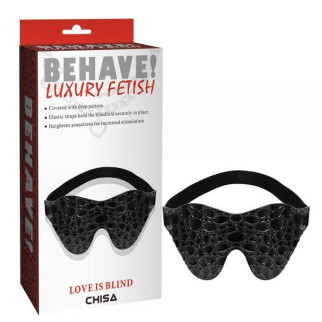 Лакова маска на очі чорного кольору Love is Blind 18+ - Інтернет-магазин спільних покупок ToGether