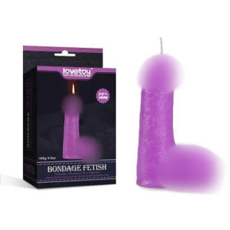 Свічка для сексуальних ігор фіолетова у формі пінису Bondage Fetish Candles 18+ - Інтернет-магазин спільних покупок ToGether