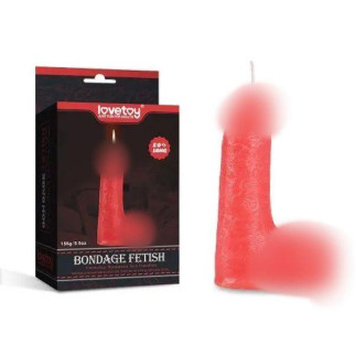Свічка для сексуальних ігор червона у формі пінису Bondage Fetish Candles 18+ - Інтернет-магазин спільних покупок ToGether