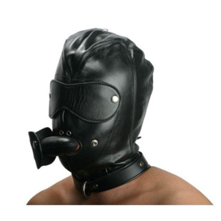 Шкіряна маска з отворами для рота та очей 18+ - Інтернет-магазин спільних покупок ToGether