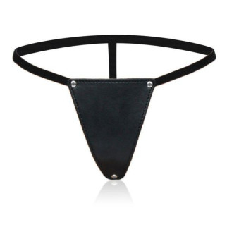 Жіночі чорні БДСМ стринги з екошкіри 18+ - Інтернет-магазин спільних покупок ToGether