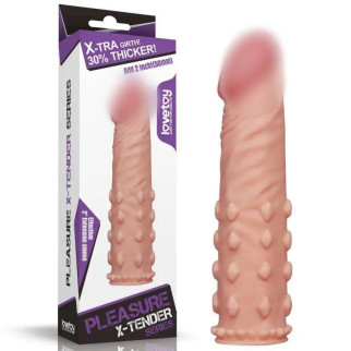 Супер реалістична подовжуюча насадка на член тілесна Pleasure X Tender Penis Sleeve 18+ - Інтернет-магазин спільних покупок ToGether