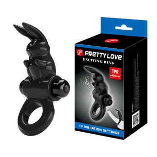 Ерекційне кільце - Pretty Love Exciting Ring Black 18+ - Інтернет-магазин спільних покупок ToGether