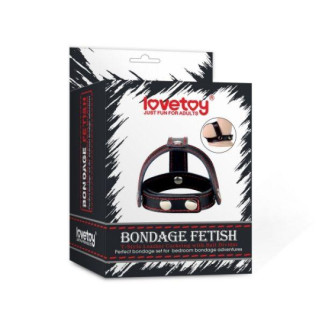 Шкіряний бондаж на пінс Bondage Fetish TStyle Leather Cockring With Ball Divider 18+ - Інтернет-магазин спільних покупок ToGether