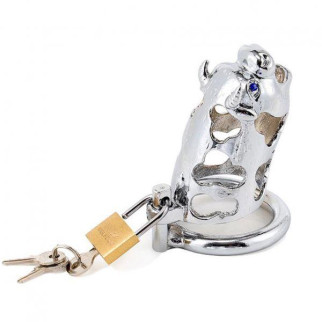 Metal ox head chastity device silver 18+ - Інтернет-магазин спільних покупок ToGether