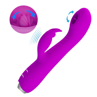 Вібратор — Pretty Love Rachel Licking Vibrator Purple 18+ - Інтернет-магазин спільних покупок ToGether
