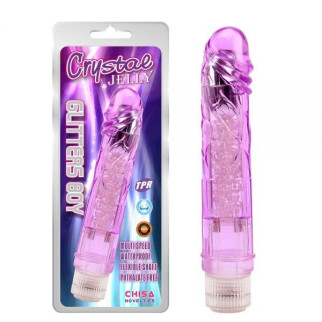 Фіолетовий вібратор Crystal Jelly Glitters Boy 18+ - Інтернет-магазин спільних покупок ToGether