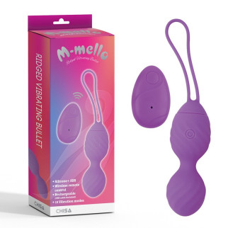 Фіолетові вагінальні кульки з пультом Ridged Vibrating Bullet 18+ - Інтернет-магазин спільних покупок ToGether