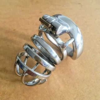 Stainless Steel Male Chastity Device / Stainless Steel Chastity Cage ZS042 18+ - Інтернет-магазин спільних покупок ToGether