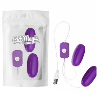 Два віброяйці для стимуляції Double Play Vibrator Purple 18+ - Інтернет-магазин спільних покупок ToGether