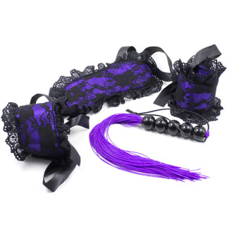 Мереживний БДСМ-набір Purple Obedience  18+ - Інтернет-магазин спільних покупок ToGether