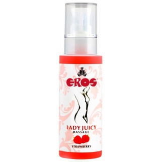 Масажне масло - EROS Lady Juicy Massage Strawberry, 125 ml  18+ - Інтернет-магазин спільних покупок ToGether