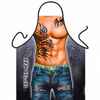 Хлопець з татуюваннями - Прикольний чоловічий фартух  18+ - Інтернет-магазин спільних покупок ToGether