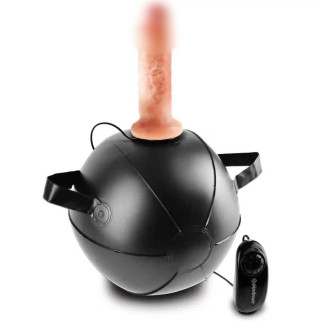 Секс-м'яч + фалоімітатор стілець для секса з вібрацією Vibrating Mini Sex Ball with 6 "Dildo  18+ - Інтернет-магазин спільних покупок ToGether