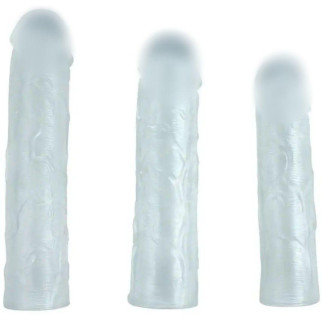 Набір насадок для пеніса - Alex Crystal 3 in 1  18+ - Інтернет-магазин спільних покупок ToGether