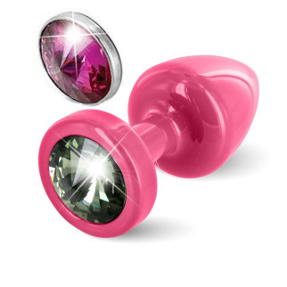 Анальна пробка з камінням SWAROVSKI - Anni Magnet Pink Black / Fushia T2  18+ - Інтернет-магазин спільних покупок ToGether