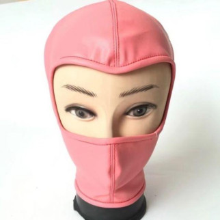 Маска на обличчя зі штучної шкіри з відкритими очима рожева 18+ - Інтернет-магазин спільних покупок ToGether