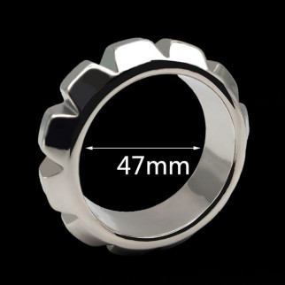 Stainless Steel Cock Ring with gearwheel Large 18+ - Інтернет-магазин спільних покупок ToGether