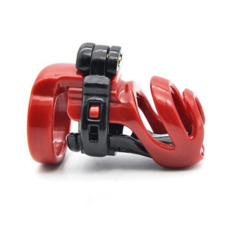 Standard Red Resin Male Chastity Cage - Includes 4 Rings 18+ - Інтернет-магазин спільних покупок ToGether