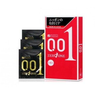 Презервативи ультратонкі Okamoto Zero One 0.01, 3 шт. 18+ - Інтернет-магазин спільних покупок ToGether