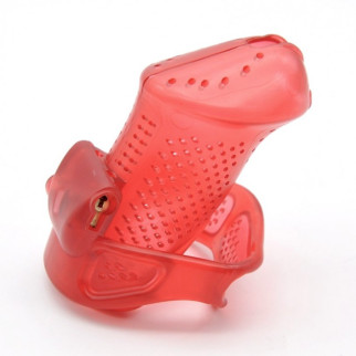 Male Chastity Device with Perforated design Cage Red Standart 18+ - Інтернет-магазин спільних покупок ToGether