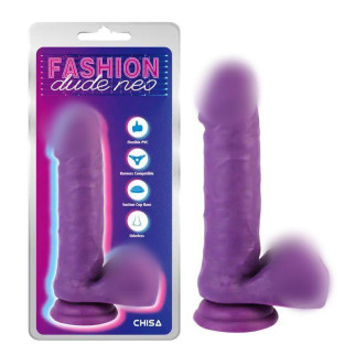 Фалоімітатор на присосці Dual Density Cock Dildo Purple 7.6 18+ - Інтернет-магазин спільних покупок ToGether