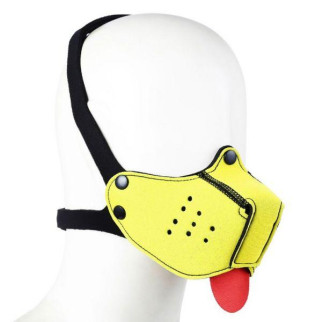 Неопреновий собача маска на обличчя жовта 18+ - Інтернет-магазин спільних покупок ToGether