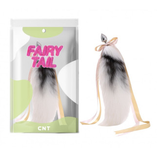 Анальна пробка з пухнастим хвостом Detachable Cross Fluffy Fox Tail Plug White 14.5 18+ - Інтернет-магазин спільних покупок ToGether