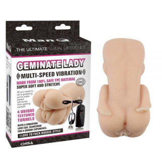 Вібромастурбатор для чоловіків подвійна вагіна Geminate Lady 18+ - Інтернет-магазин спільних покупок ToGether